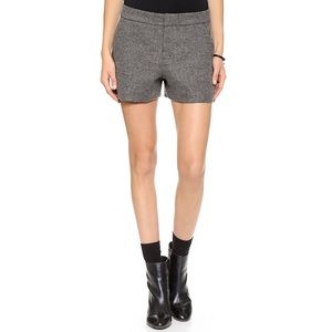 Joie IVONETTE grey wool shorts
